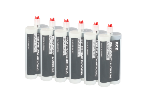 6-PACK DUAL CARTRIDGE RCF HIGH STRENGTH EPOXY PASTE (600ML) FG20075